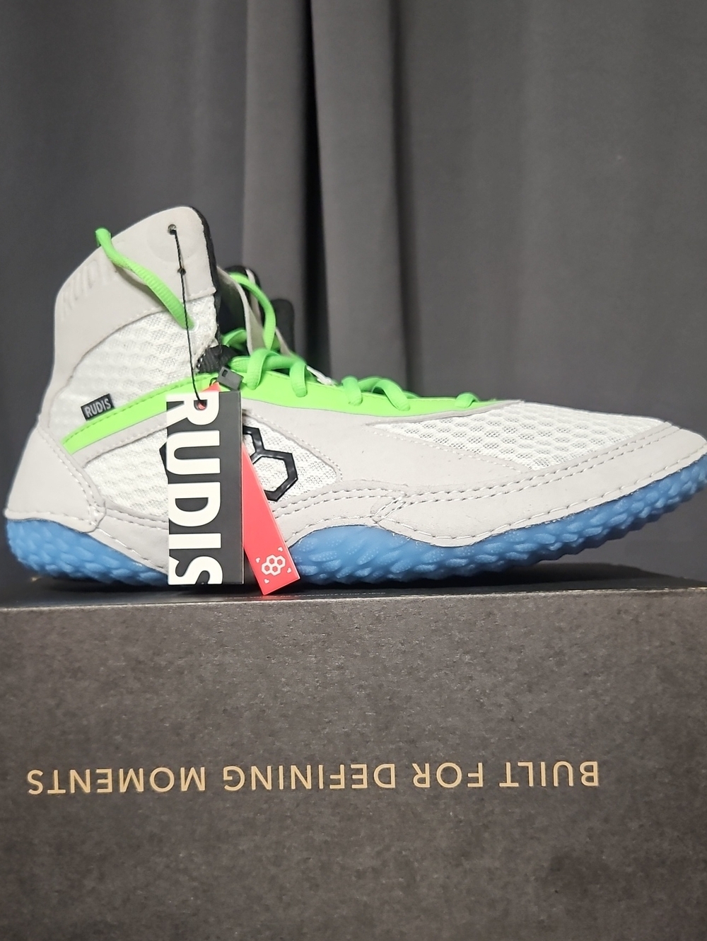 RUDIS Alpha 2.0 Wrestling Shoes: HIGH VIS: GRAY: NEW IN BOX: SIZE 13